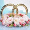 Кольца для свадебного авто, Нежность роз - Кольца для свадебного авто, Нежность роз, фото 1