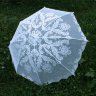 Свадебный зонт 15, кружевной от солнца - Белый кружевной свадебный зонт 15, вариант 5