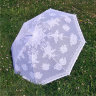 Свадебный зонт 15, кружевной от солнца - Белый кружевной свадебный зонт 15, вариант 2