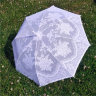 Свадебный зонт 15, кружевной от солнца - Белый кружевной свадебный зонт 15 , вариант 3