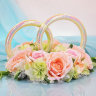 Кольца и банты для свадебного авто, набор Весна - Кольца для свадебного авто из набора Весна