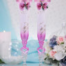 Свадебные бокалы высокие 27,5 см, расписные - Свадебные бокалы высокие 27,5 см, расписные, вариант1, фото 1