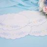 Салфетки для венчания S-02, 2 шт - Салфетки для венчания S-02, к-кт 4 шт, голубой цвет вышивки