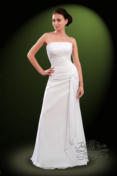 Свадебное платье Ева-3 Белое свадебное платье 46 размера прямого силуэта