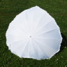 Свадебный белый зонт 14, сердце 16 спиц - Свадебный белый зонт 14, сердце, фото 1
