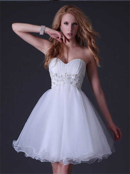 Свадебное платье Ирис Короткое платье в стиле ампир, спина на шнуровке. Идеально подойдет и для выпускниц