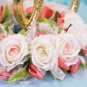 Кольца для свадебного авто, Нежность роз - Кольца для свадебного авто, Нежность роз, фото 2