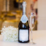 Набор наклеек на свадебное шампанское, мята - Набор наклеек на свадебное шампанское, мята