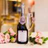 Набор наклеек на свадебное шампанское, фиолет - Набор наклеек на свадебное шампанское, фиолет, фото 3