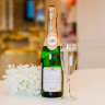 Набор наклеек на свадебное шампанское, золото - Набор наклеек на свадебное шампанское, золото, фото 3