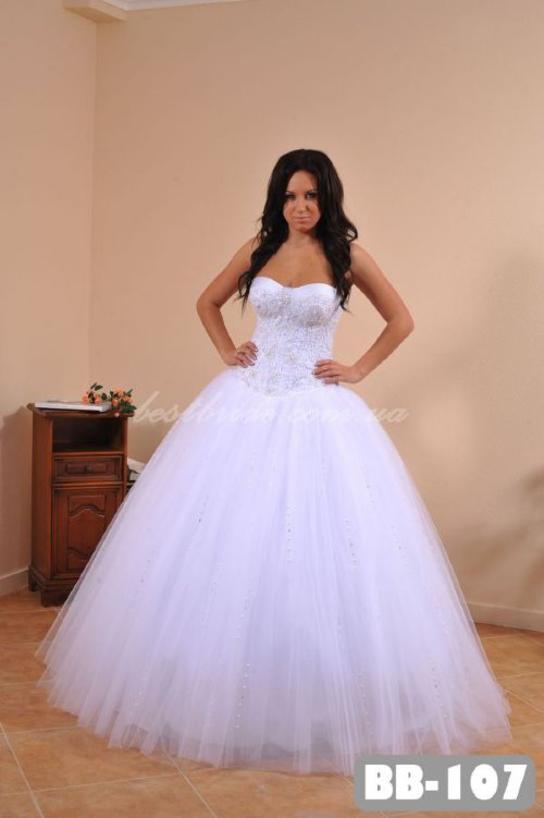 Свадебное платье Натали, BB-107 Пышное белое свадебное платье 