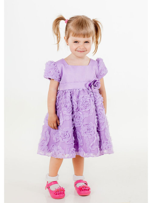 Детское нарядное платье Настенька Нарядное платье для девочки 1,2,3 лет, платье сзади на молнии и завязывается на бант
