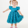 Детское нарядное платье Настенька - Детское платье Настенька на девочку 2-3 лет, фото 3, бирюза