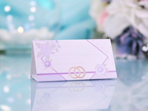 Банкетная карточка В-240 Свадебная банкетная карточка тройная для рассадки гостей на торжестве