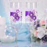 Свадебные бокалы Прованс - Свадебные бокалы Прованс, в фиолетовом цвете, фото 2