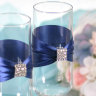Свадебные бокалы Элегия, синий цвет - Свадебные бокалы Элегия, синий цвет, фото 3