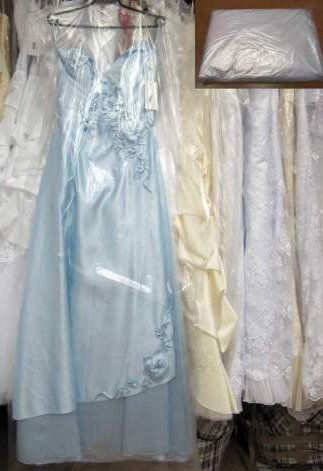 Чехлы для платьев 70х150, 10 шт. Прозрачные чехлы для платьев из пленки ПВД, размер 150*70см, в упаковке 10шт