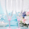 Свадебные бокалы Миллада - Свадебные бокалы Миллада, розовая, фото 1