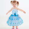 Нарядное платье Анфиска для девочки 1,5 лет - Детское платье Анфиска на 2-3 года, голубое