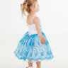 Нарядное платье Анфиска для девочки 1,5 лет - Детское платье Анфиска на 2-3 года, голубое, фото 2