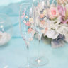 Свадебные бокалы Весна розовая, deco-502 - Свадебные бокалы Весна розовая, deco-502, фото 3