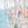 Свадебные бокалы Весна розовая, deco-502 - Свадебные бокалы Весна розовая, deco-502, фото 4