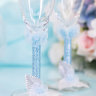 Свадебные бокалы Ладья, deco-028 - Свадебные бокалы Лвдья, цвет голубой, фото 3